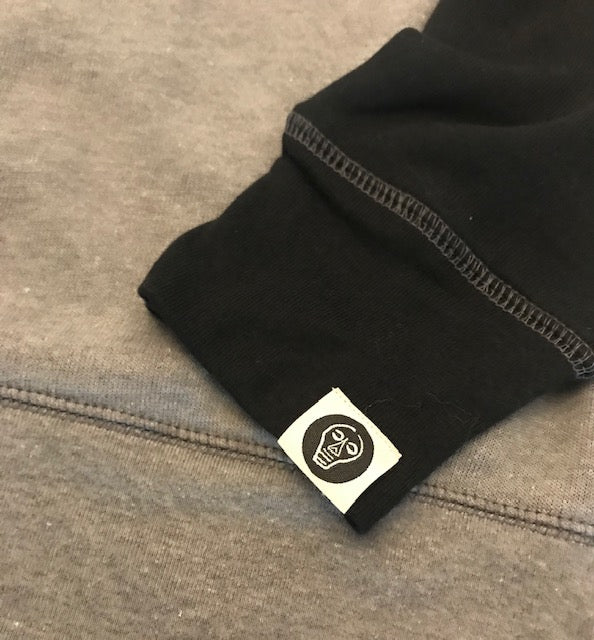 Black & Gray Colorblock Sweatshirt